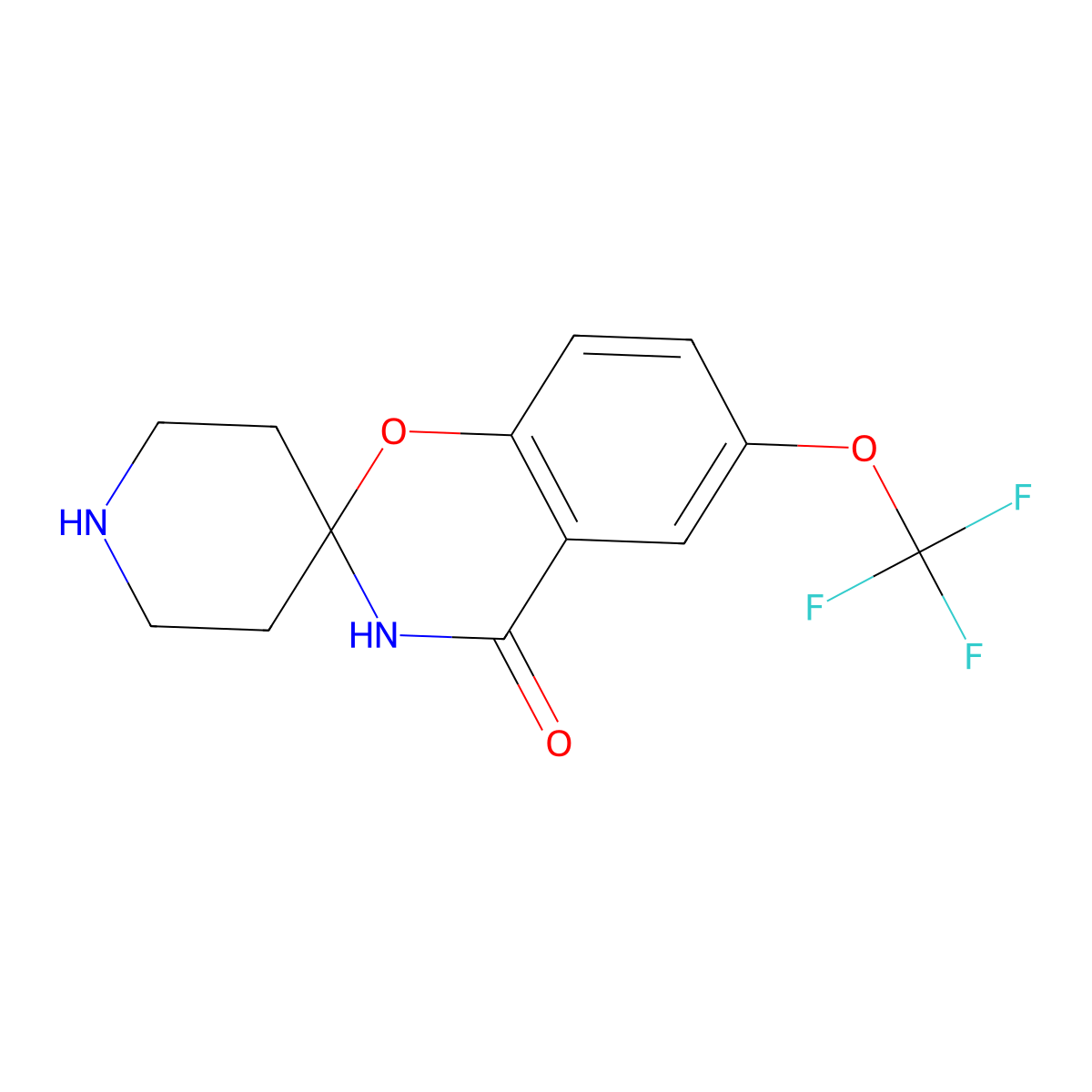 6-(Trifluoromethoxy)spiro[benzo[e][1,3]oxazine-2,4'-piperidin]-4(3H)-one molecular structure, CAS 1823184-47-9