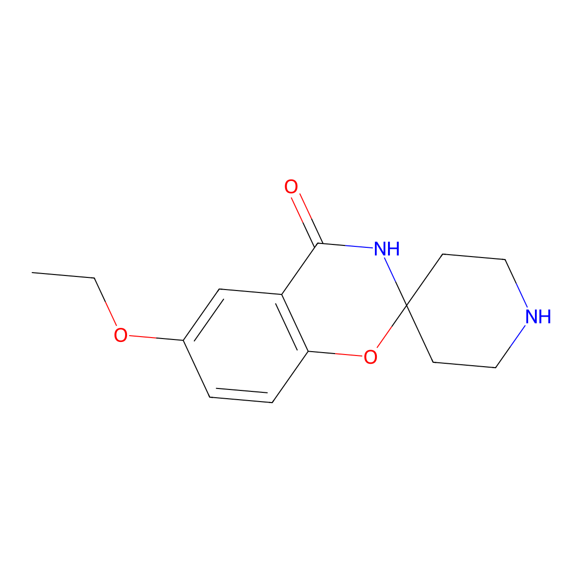 6-Ethoxyspiro[benzo[e][1,3]oxazine-2,4'-piperidin]-4(3H)-one molecular structure, CAS 1823188-29-9