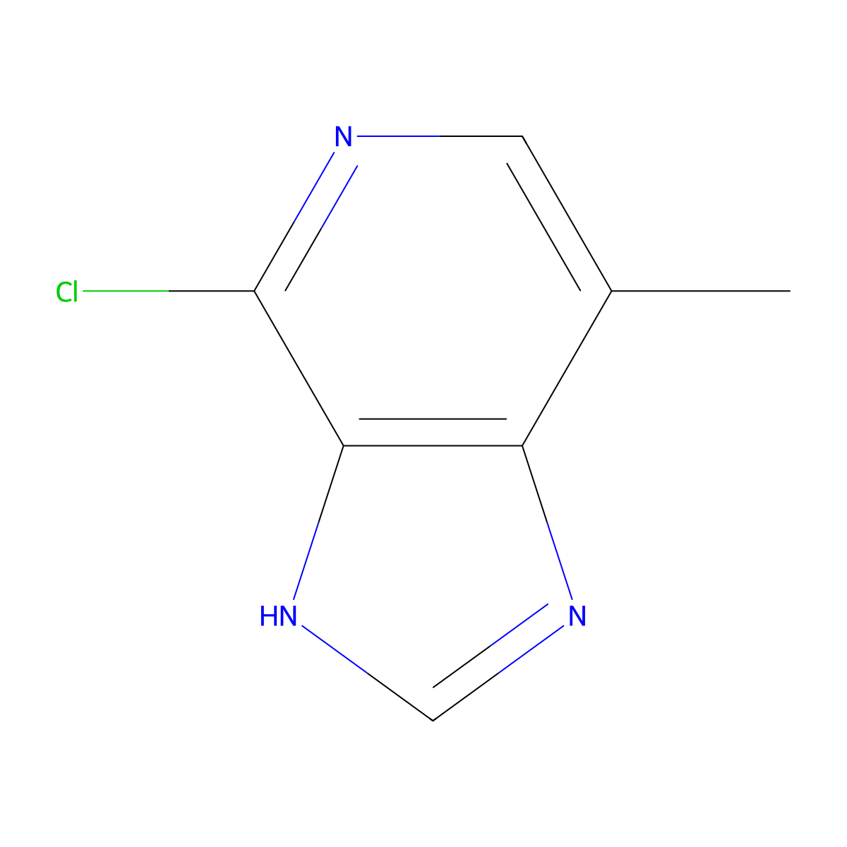 4-chloro-7-methyl-1H-imidazo[4,5-c]pyridine molecular structure, CAS 18232-95-6