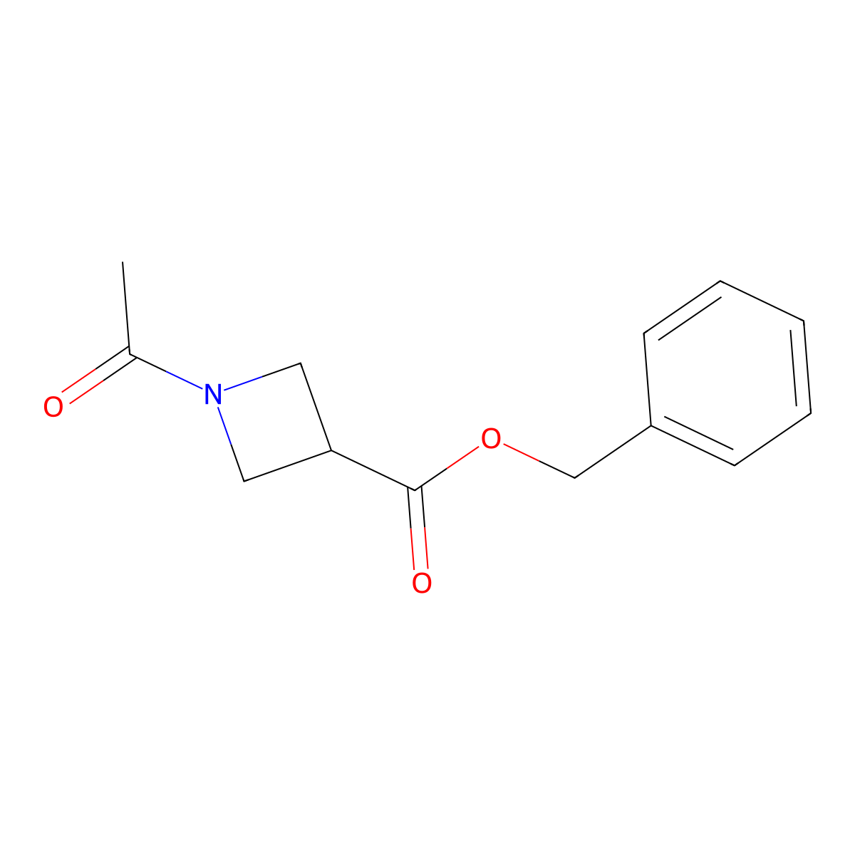 Benzyl 1-Acetylazetidine-3-carboxylate molecular structure, CAS 1823224-94-7