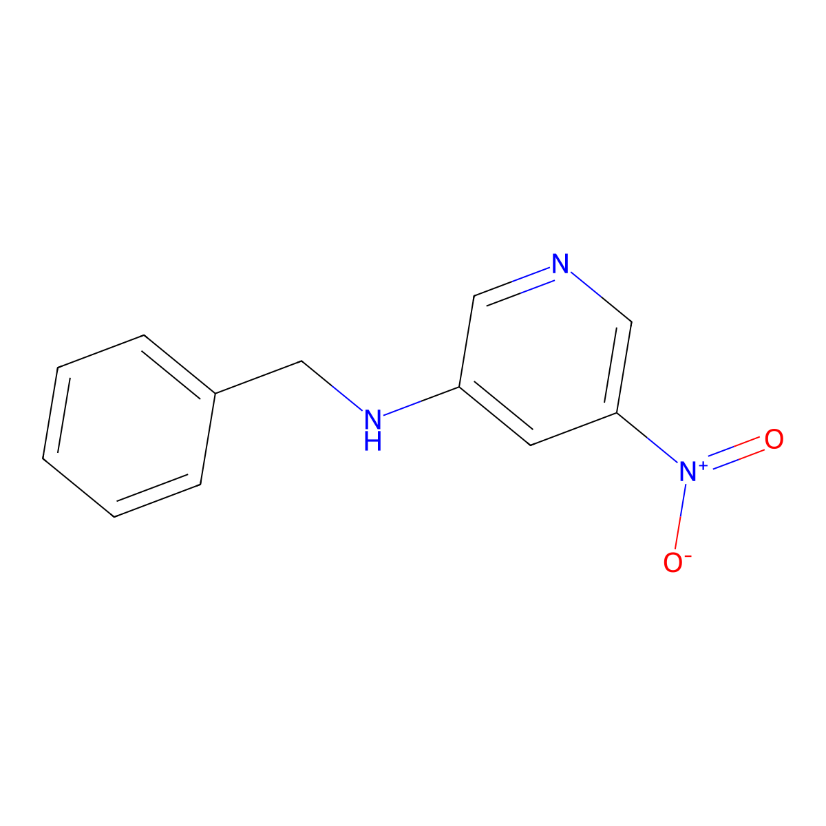 N-Benzyl-5-nitropyridin-3-amine molecular structure, CAS 1823227-57-1