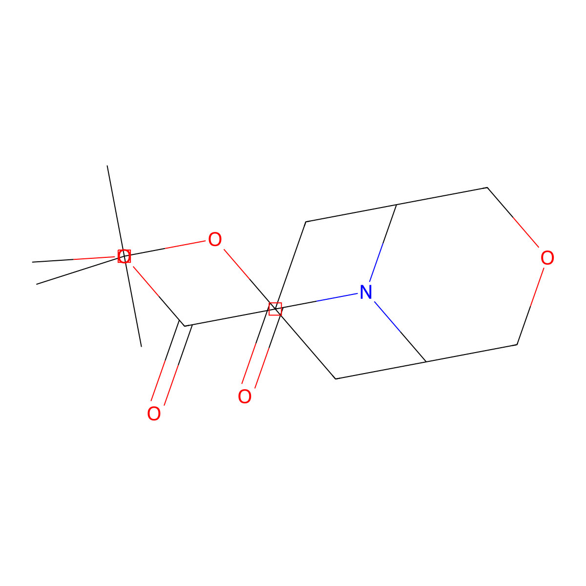 9-tert-Butyl 7-methyl 3-oxa-9-azabicyclo[3.3.1]nonane-7,9-dicarboxylate molecular structure, CAS 1823229-54-4