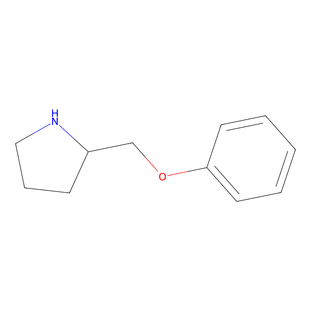 (R)-2-(phenoxymethyl)pyrrolidine molecular structure, CAS 182323-68-8