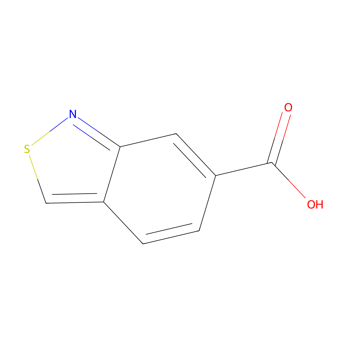 Benzo[c]isothiazole-6-carboxylic acid molecular structure, CAS 1823230-89-2