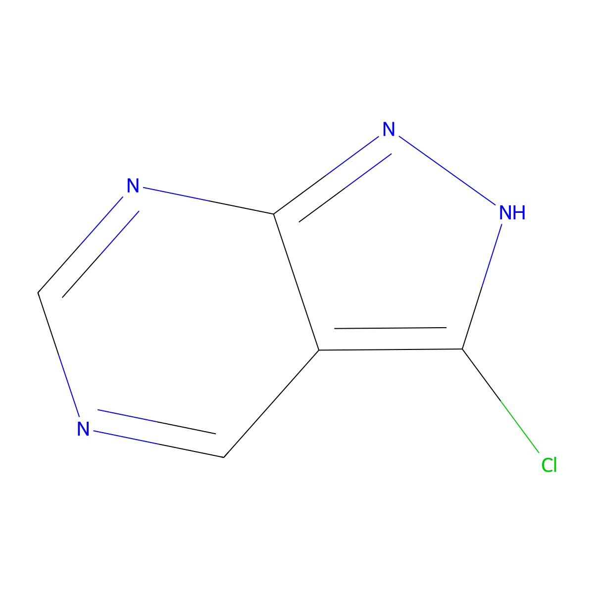 3-Chloro-1H-pyrazolo[3,4-d]pyrimidine molecular structure, CAS 1823231-03-3