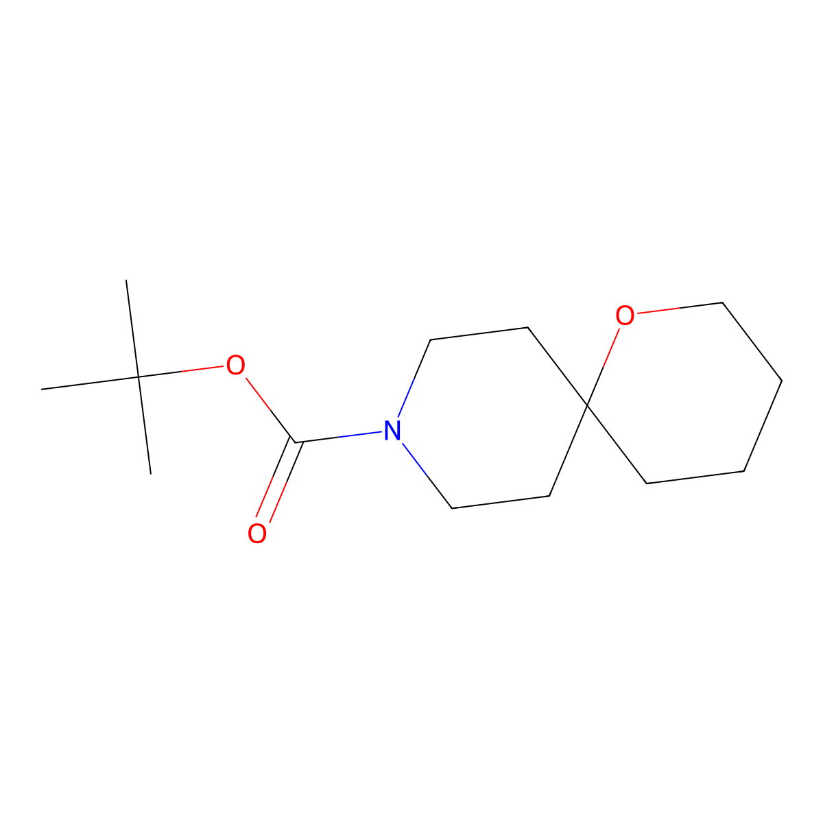 tert-Butyl 1-oxa-9-azaspiro[5.5]undecane-9-carboxylate molecular structure, CAS 1823231-84-0