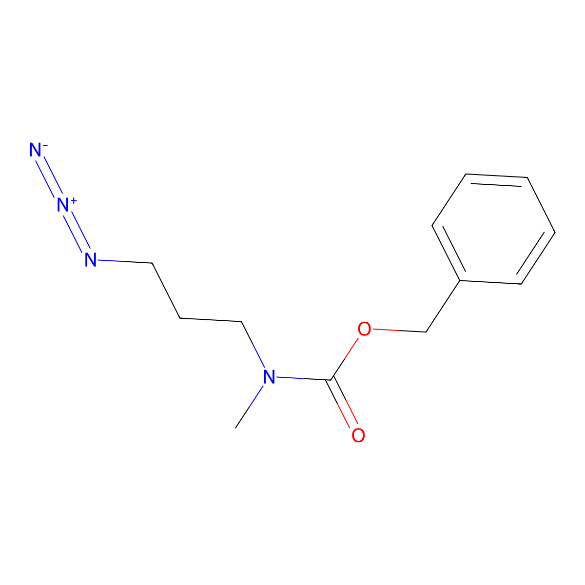 benzyl N-(3-azidopropyl)-N-methylcarbamate molecular structure, CAS 1823233-04-0