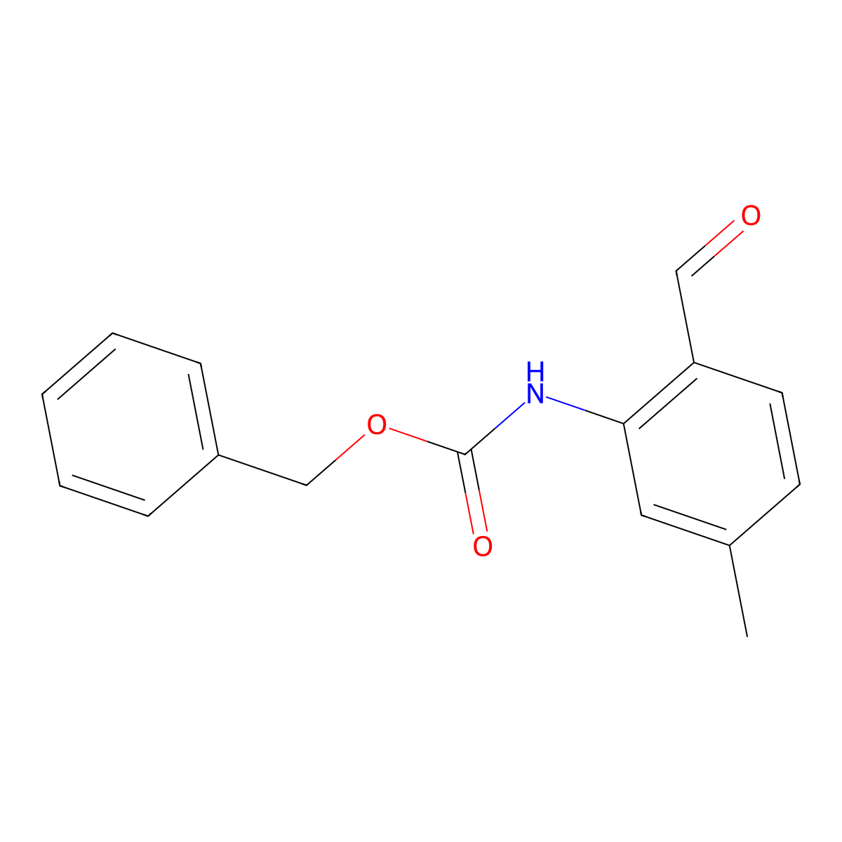 benzyl N-(2-formyl-5-methylphenyl)carbamate molecular structure, CAS 1823234-06-5