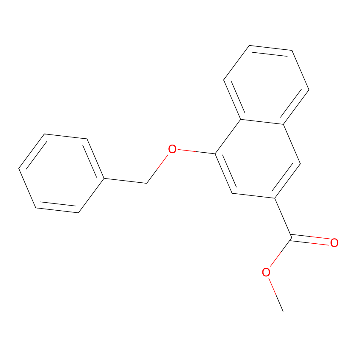 Methyl 4-(benzyloxy)-2-naphthoate molecular structure, CAS 1823234-09-8