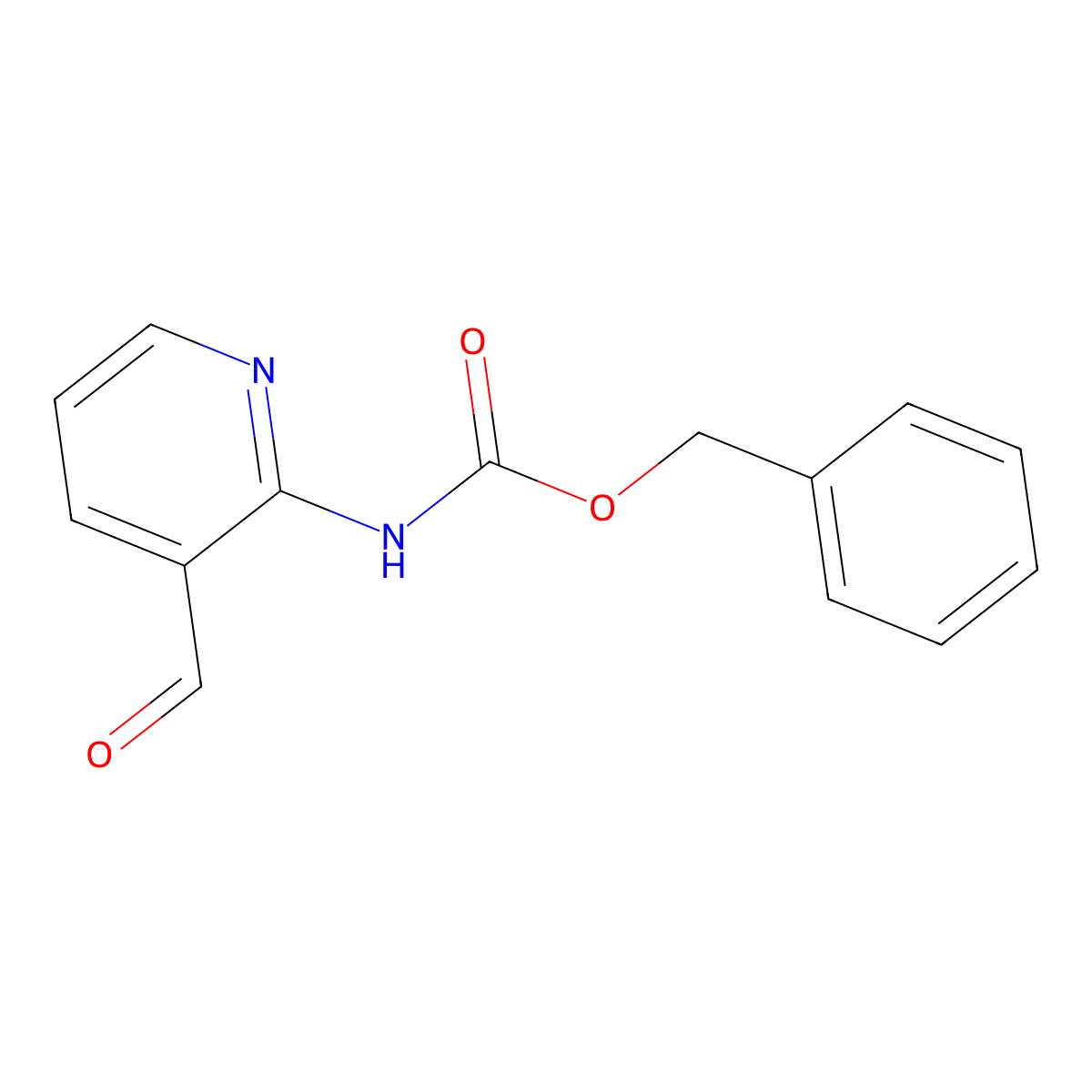 benzyl N-(3-formylpyridin-2-yl)carbamate molecular structure, CAS 1823234-21-4