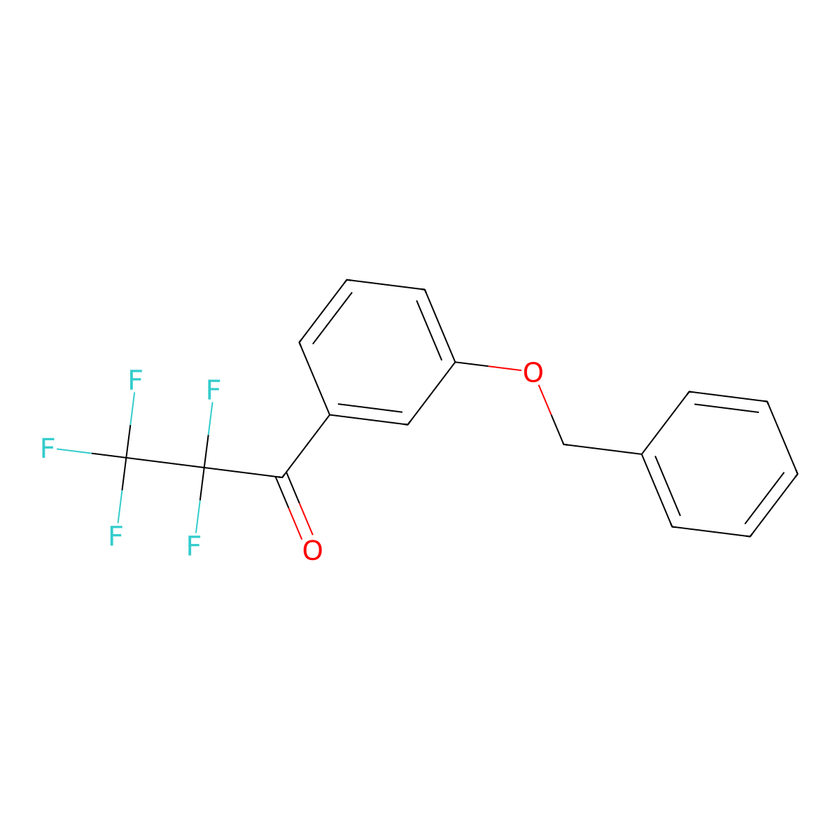 2,2,3,3,3-Pentafluoro-1-[3-(phenylmethoxy)phenyl]-1-propanone molecular structure, CAS 1823235-57-9