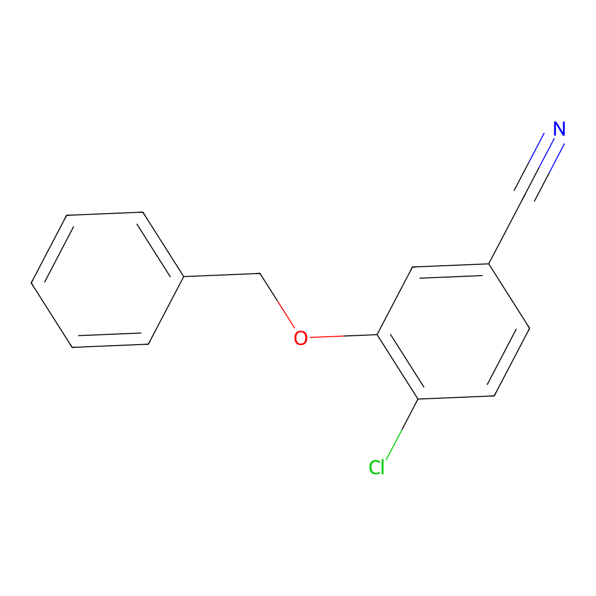 3-(Benzyloxy)-4-chlorobenzonitrile molecular structure, CAS 1823236-26-5