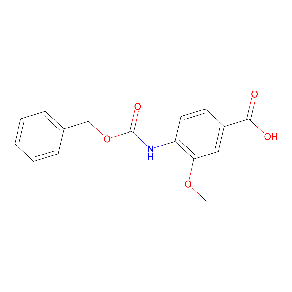 4-{[(Benzyloxy)carbonyl]amino}-3-methoxybenzoic acid molecular structure, CAS 1823237-48-4