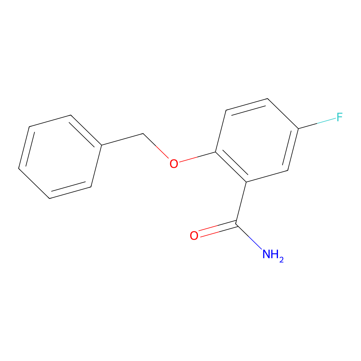 2-(Benzyloxy)-5-fluorobenzamide molecular structure, CAS 1823241-87-7