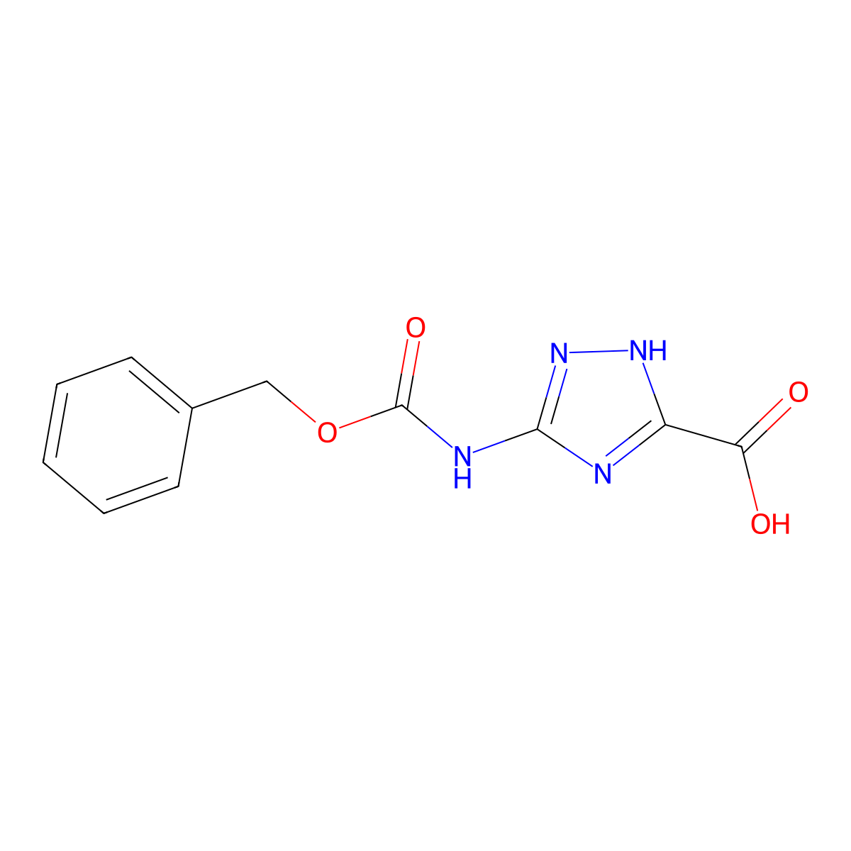 5-{[(Benzyloxy)carbonyl]amino}-4h-1,2,4-triazole-3-carboxylic acid molecular structure, CAS 1823242-29-0