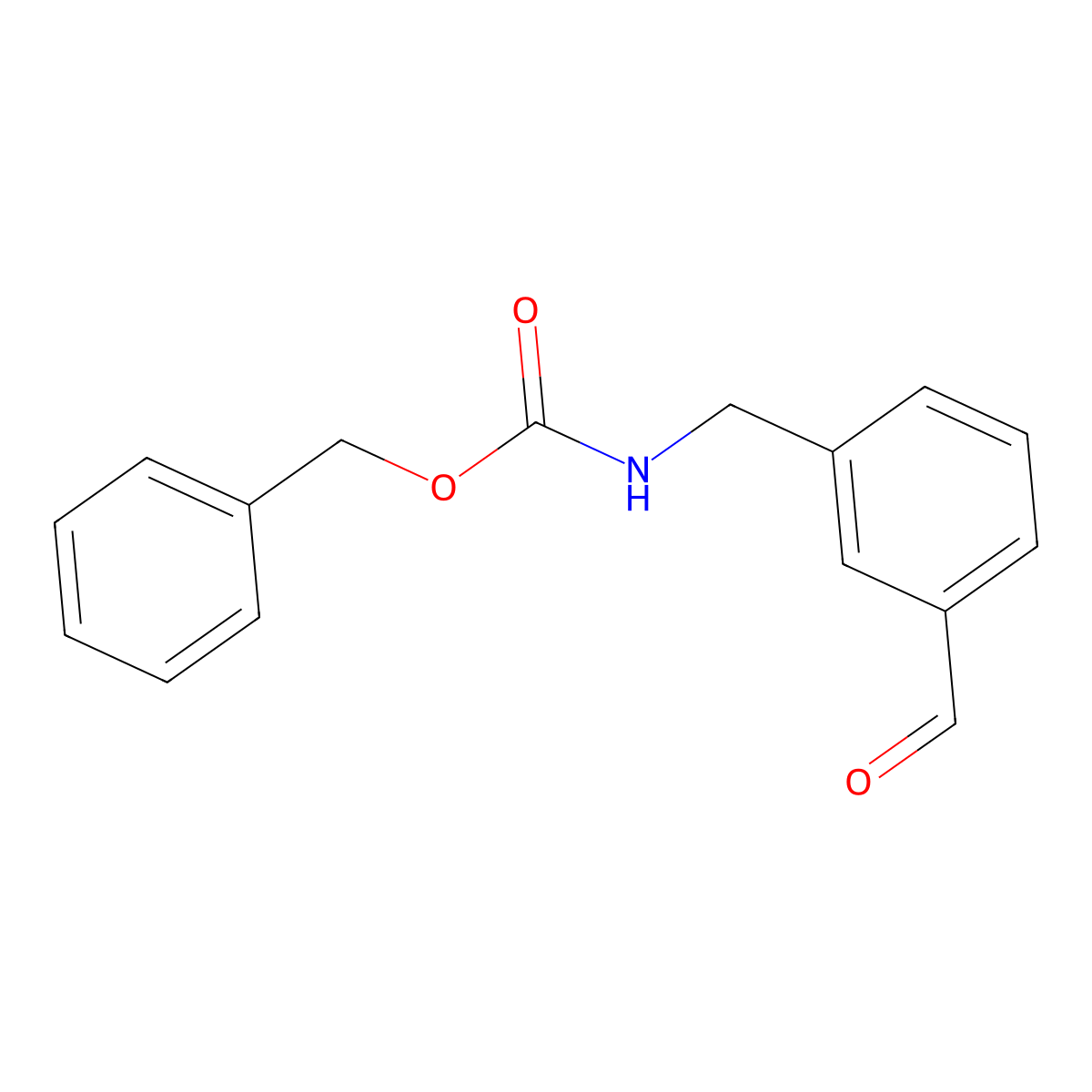 benzyl N-[(3-formylphenyl)methyl]carbamate molecular structure, CAS 1823244-00-3