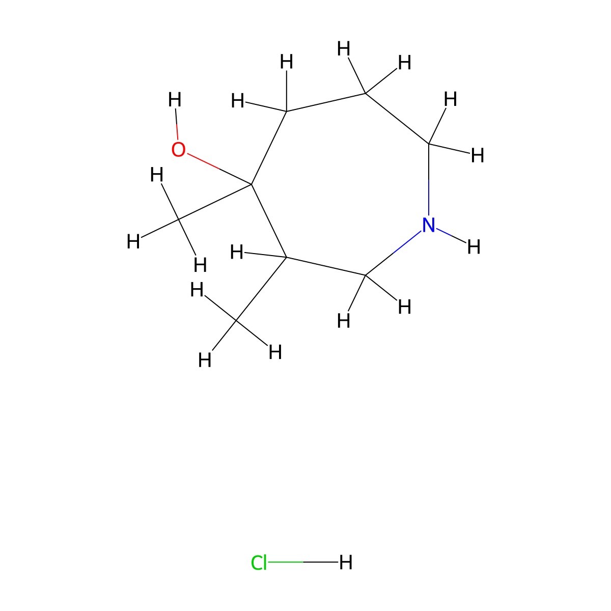 3,4-Dimethylazepan-4-ol hydrochloride molecular structure, CAS 1823245-32-4