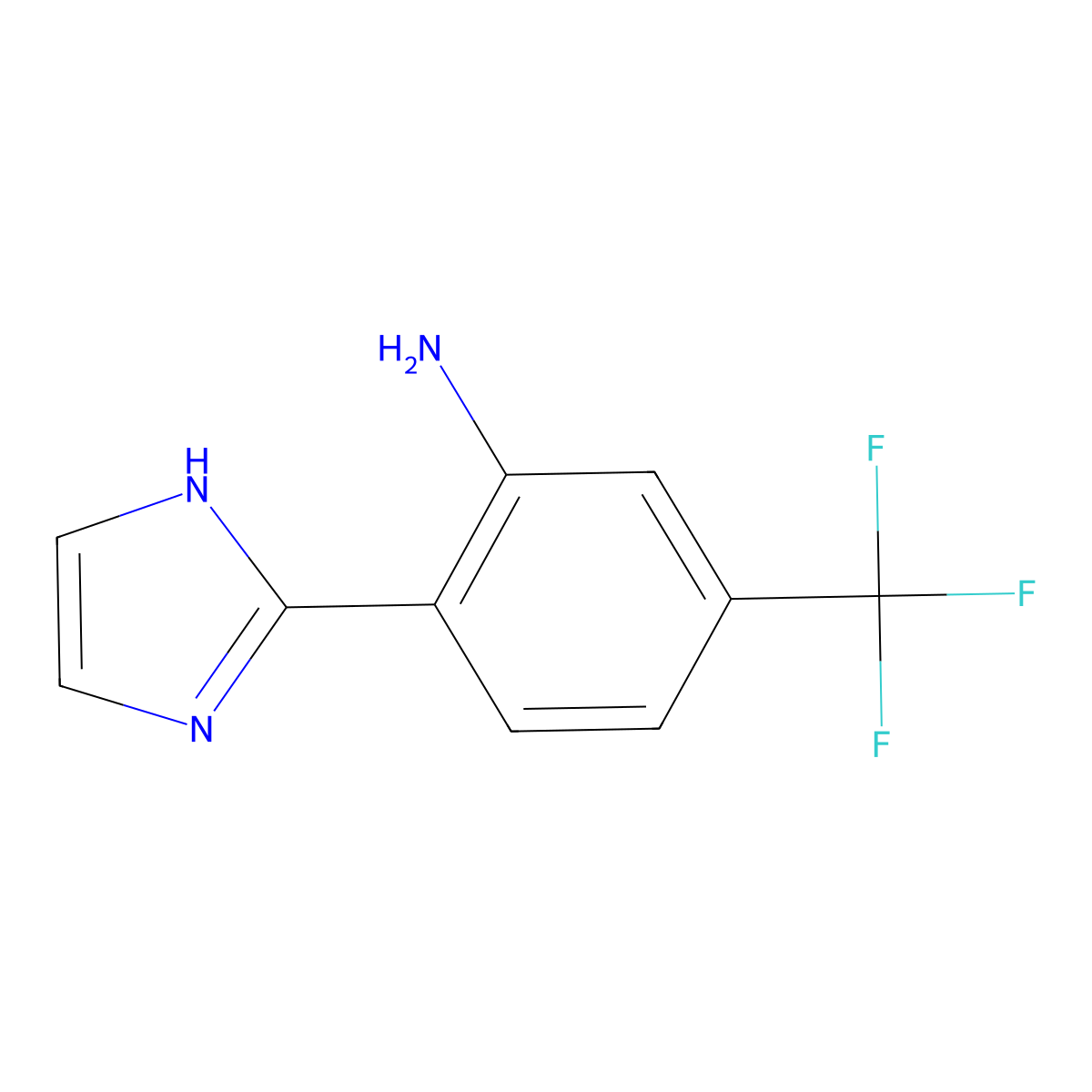 2-(1H-imidazol-2-yl)-5-(trifluoromethyl)aniline molecular structure, CAS 1823246-03-2