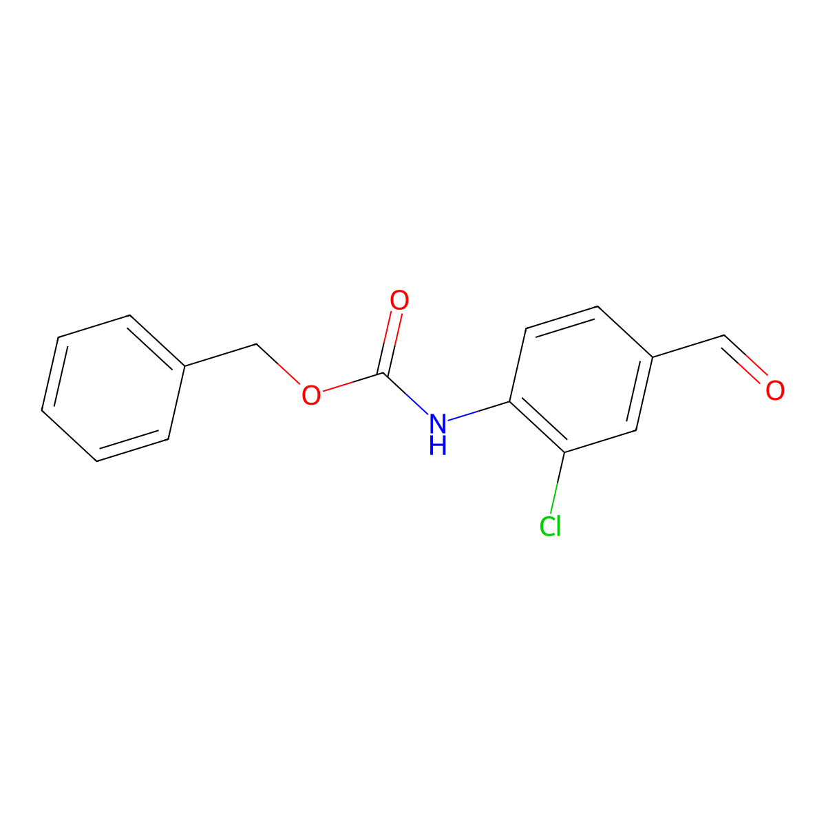 benzyl N-(2-chloro-4-formylphenyl)carbamate molecular structure, CAS 1823248-77-6