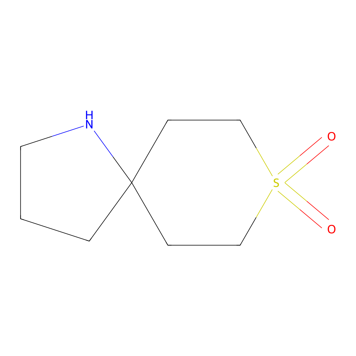 8Lambda6-thia-1-azaspiro[4.5]decane-8,8-dione molecular structure, CAS 1823248-86-7