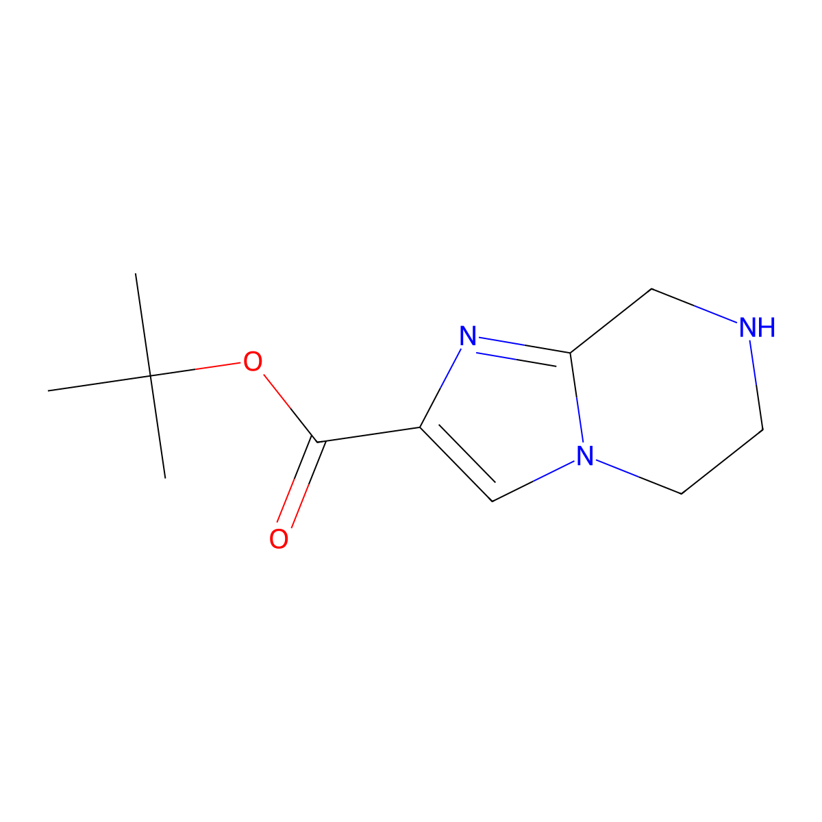 tert-butyl 5H,6H,7H,8H-imidazo[1,2-a]pyrazine-2-carboxylate molecular structure, CAS 1823250-85-6