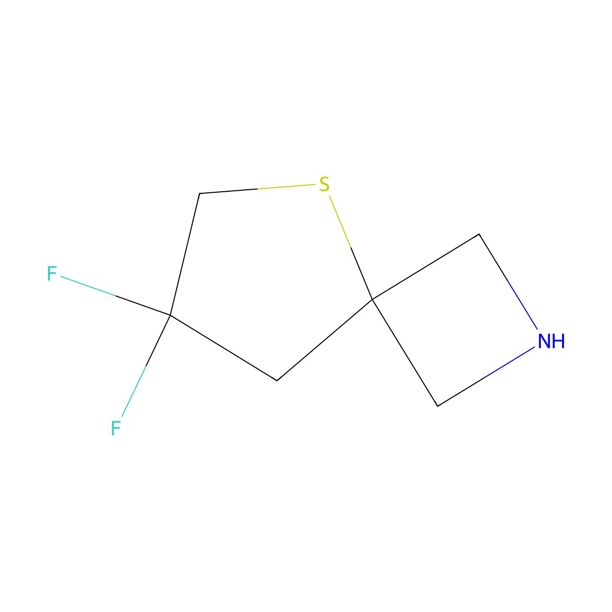 7,7-Difluoro-5-thia-2-azaspiro[3.4]octane molecular structure, CAS 1823252-82-9