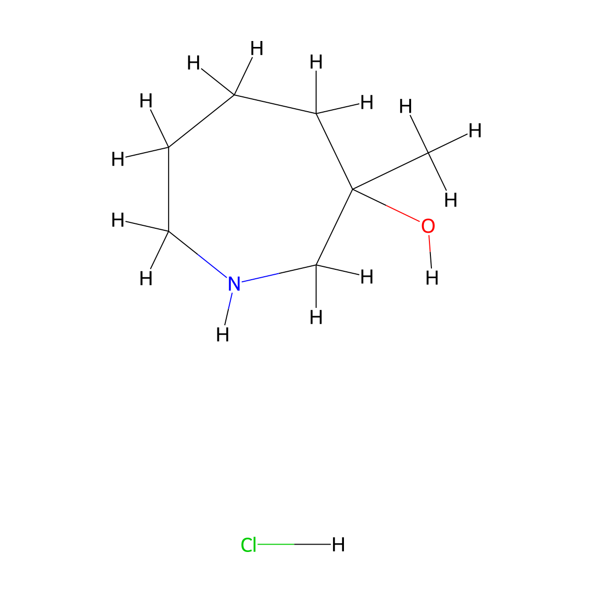 3-Methylazepan-3-ol hydrochloride molecular structure, CAS 1823252-87-4