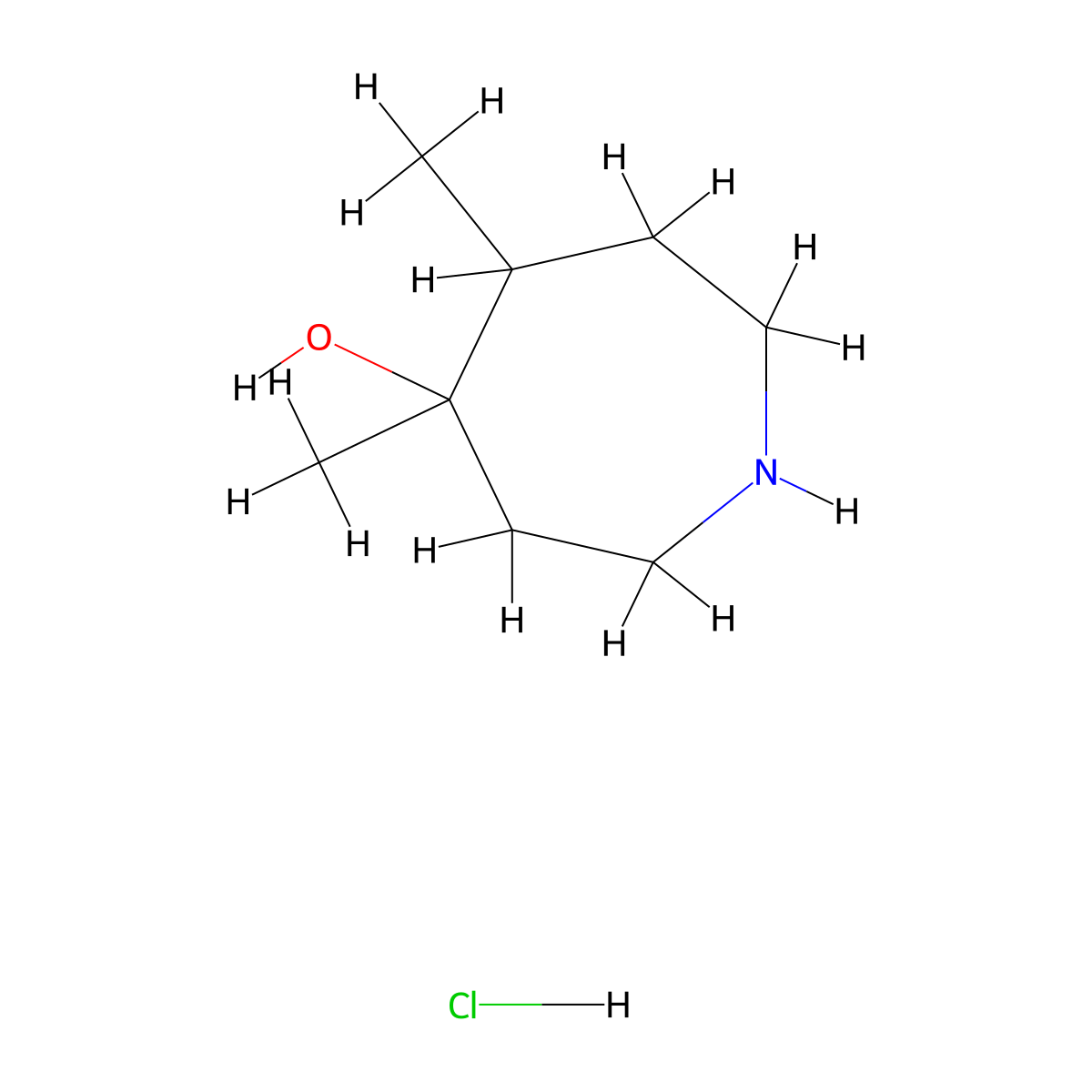 4,5-Dimethylazepan-4-ol hydrochloride molecular structure, CAS 1823252-98-7