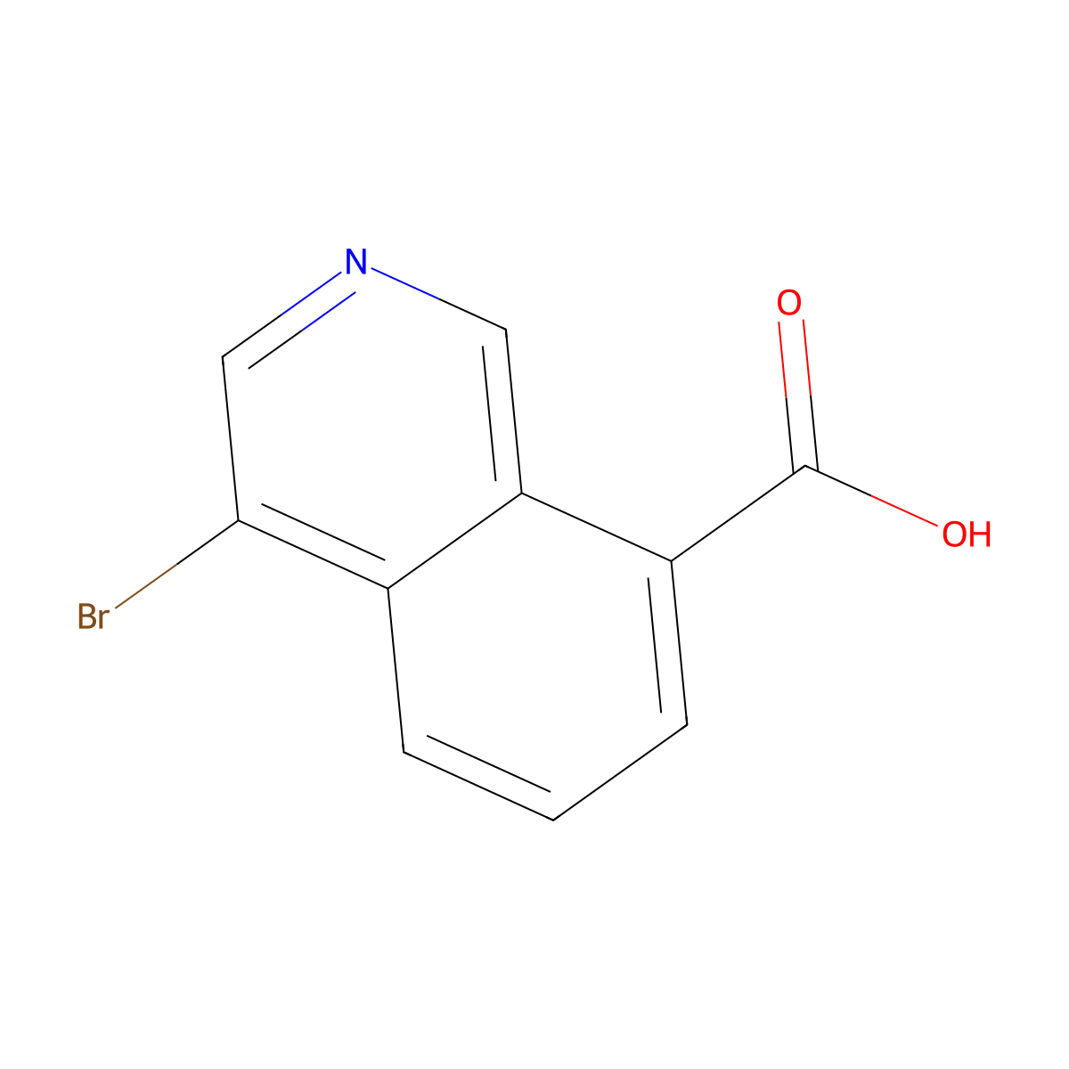 4-Bromoisoquinoline-8-carboxylic acid molecular structure, CAS 1823254-04-1