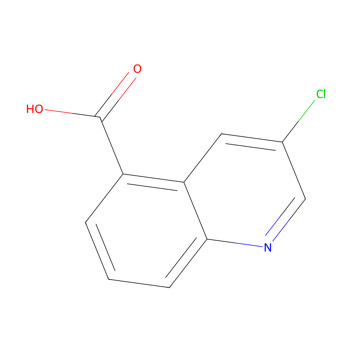3-Chloroquinoline-5-carboxylic acid molecular structure, CAS 1823254-06-3