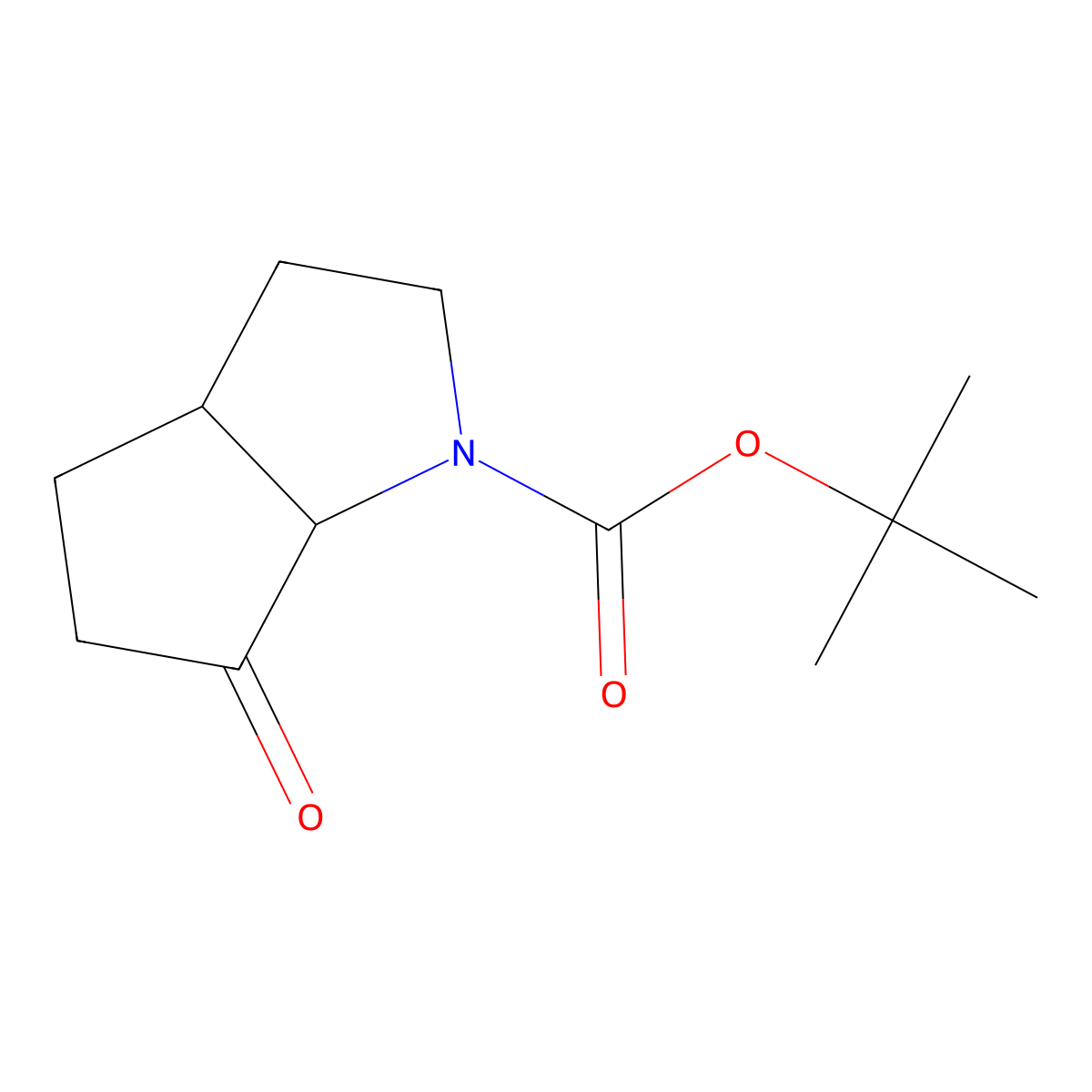 Tert-butyl 6-oxo-octahydrocyclopenta[b]pyrrole-1-carboxylate molecular structure, CAS 1823254-83-6