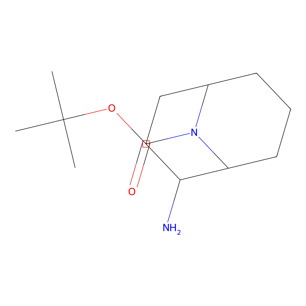 tert-Butyl 2-amino-9-azabicyclo[3.3.1]nonane-9-carboxylate molecular structure, CAS 1823261-31-9
