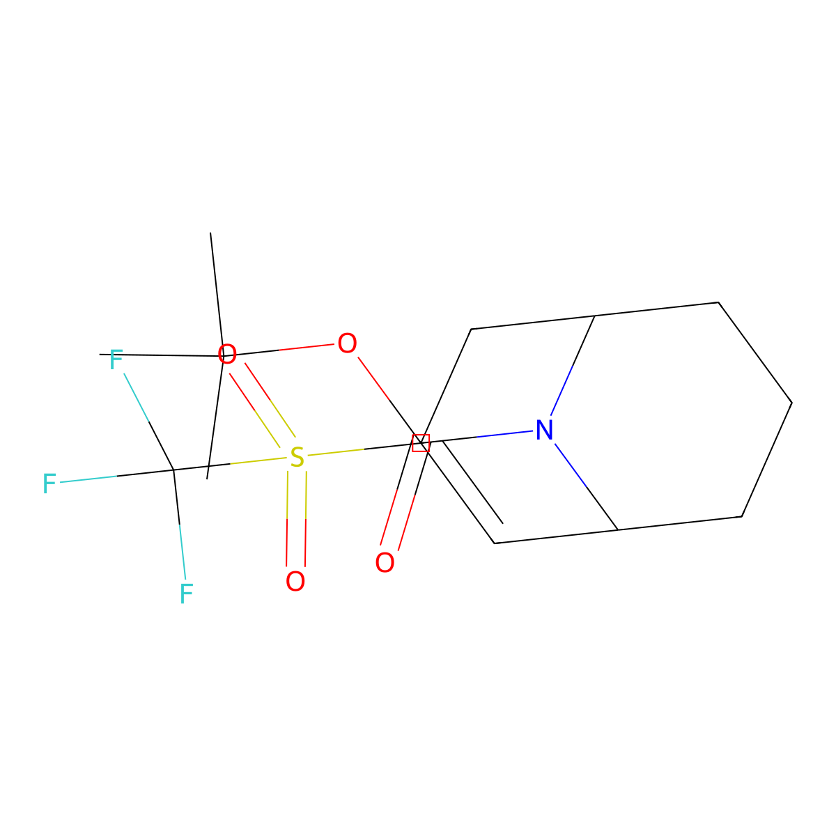 3-Trifluoromethanesulfonyl-9-aza-bicyclo[3.3.1]non-2-ene-9-carboxylic acid tert-butyl ester molecular structure, CAS 1823263-10-0