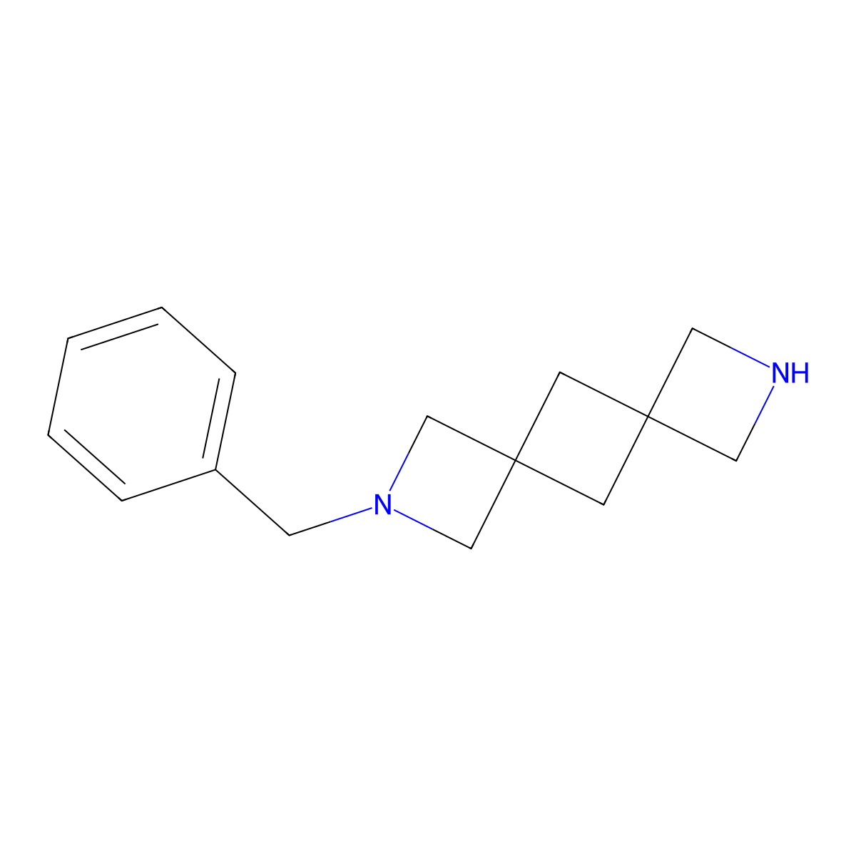 2-Benzyl-2,8-diazadispiro[3.1.36.14]decane molecular structure, CAS 1823268-79-6