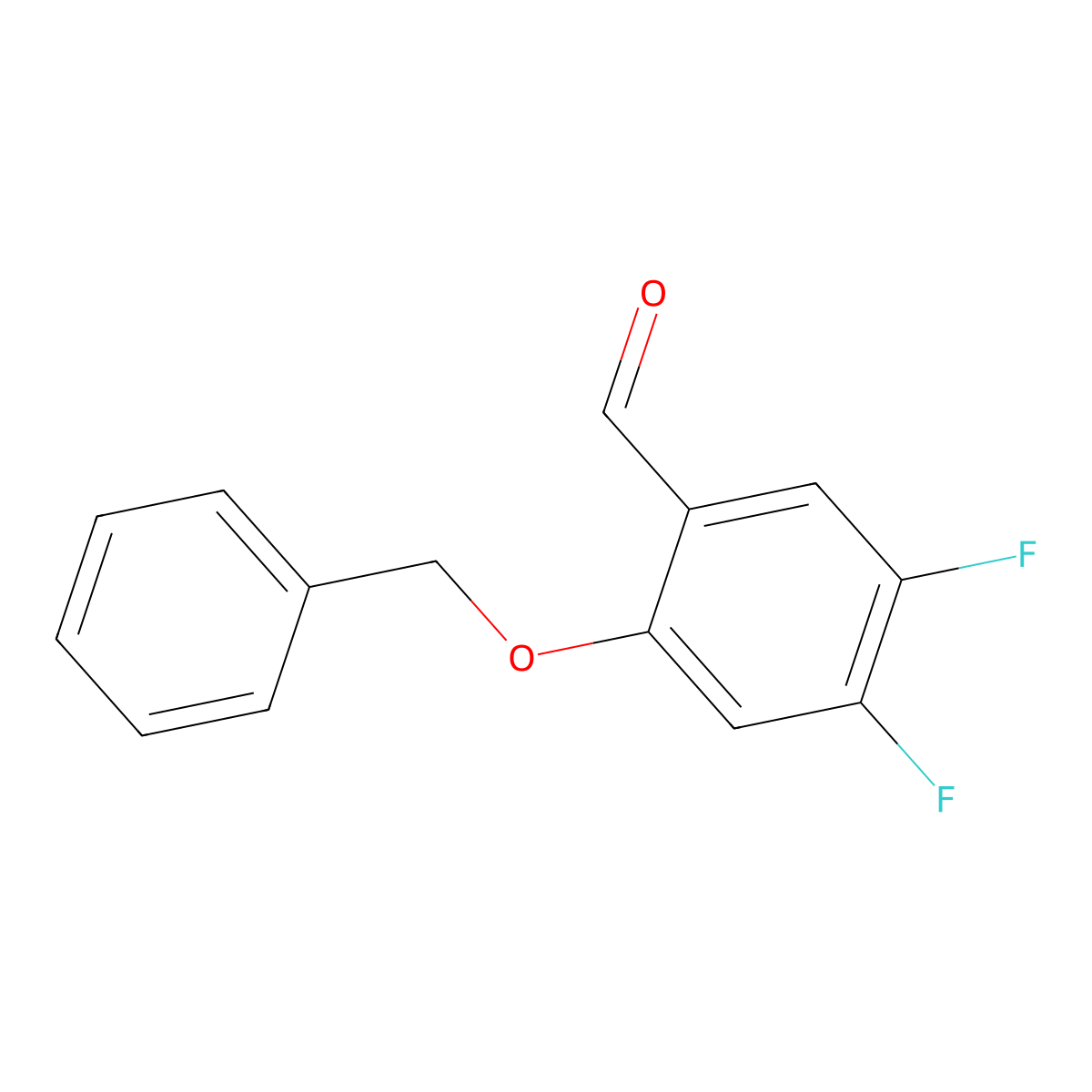 2-(Benzyloxy)-4,5-difluorobenzaldehyde molecular structure, CAS 1823269-78-8