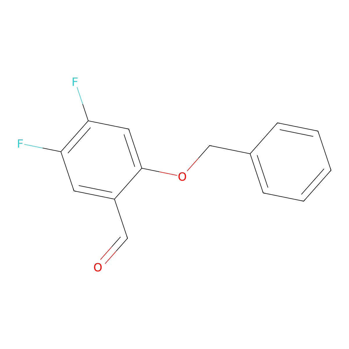 2-(Benzyloxy)-4,5-difluorobenzaldehyde molecular structure, CAS 1823269-78-8