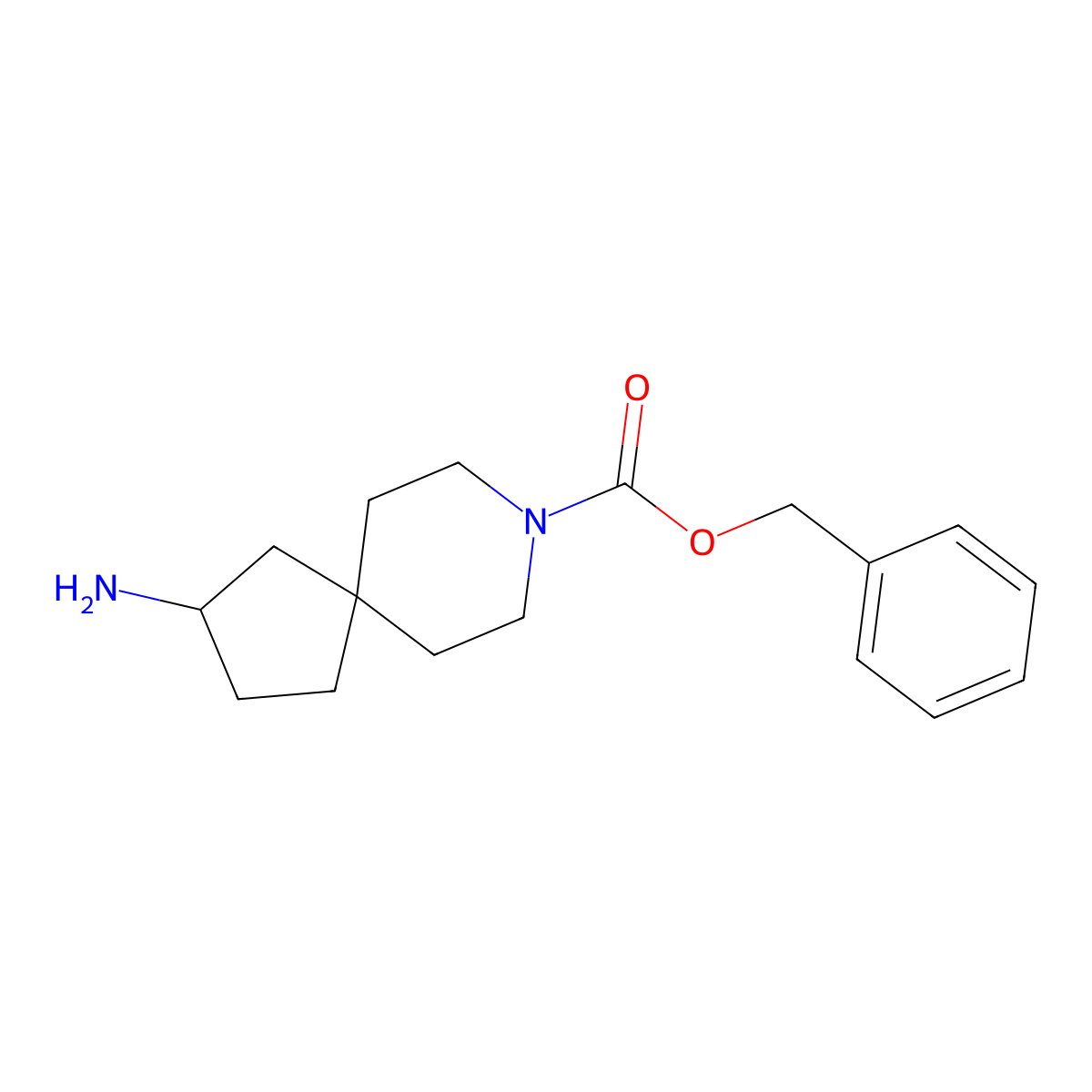 Benzyl 2-amino-8-azaspiro[4.5]decane-8-carboxylate molecular structure, CAS 1823270-06-9