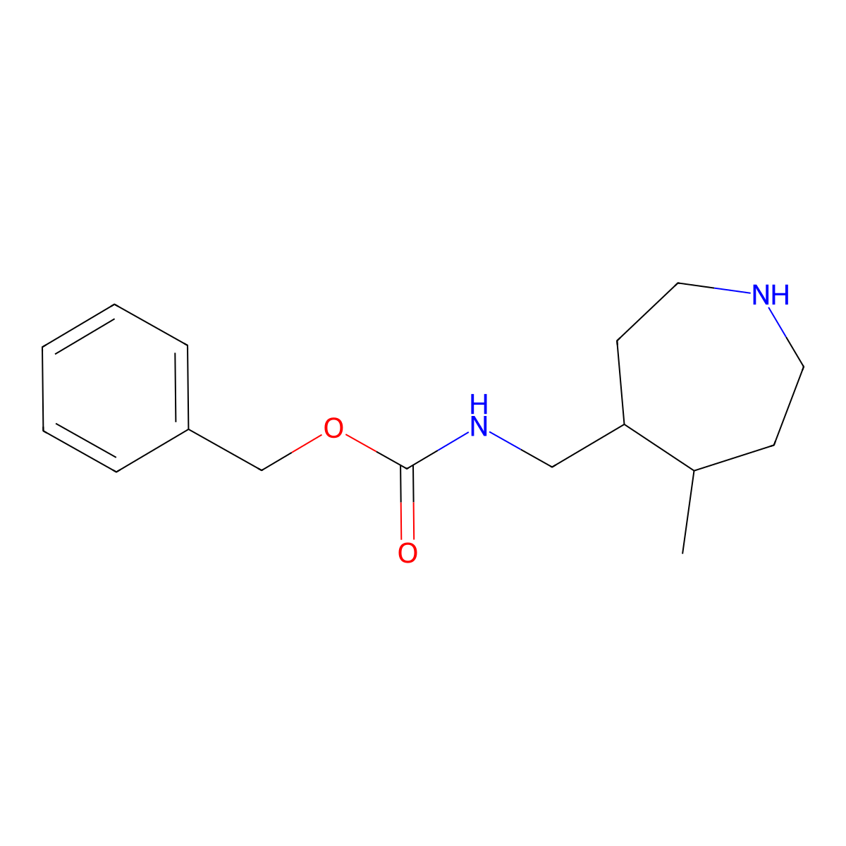 Benzyl ((5-methylazepan-4-yl)methyl)carbamate molecular structure, CAS 1823270-12-7