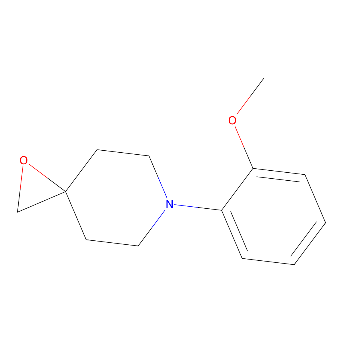 6-(2-Methoxyphenyl)-1-oxa-6-azaspiro[2.5]octane molecular structure, CAS 1823271-74-4