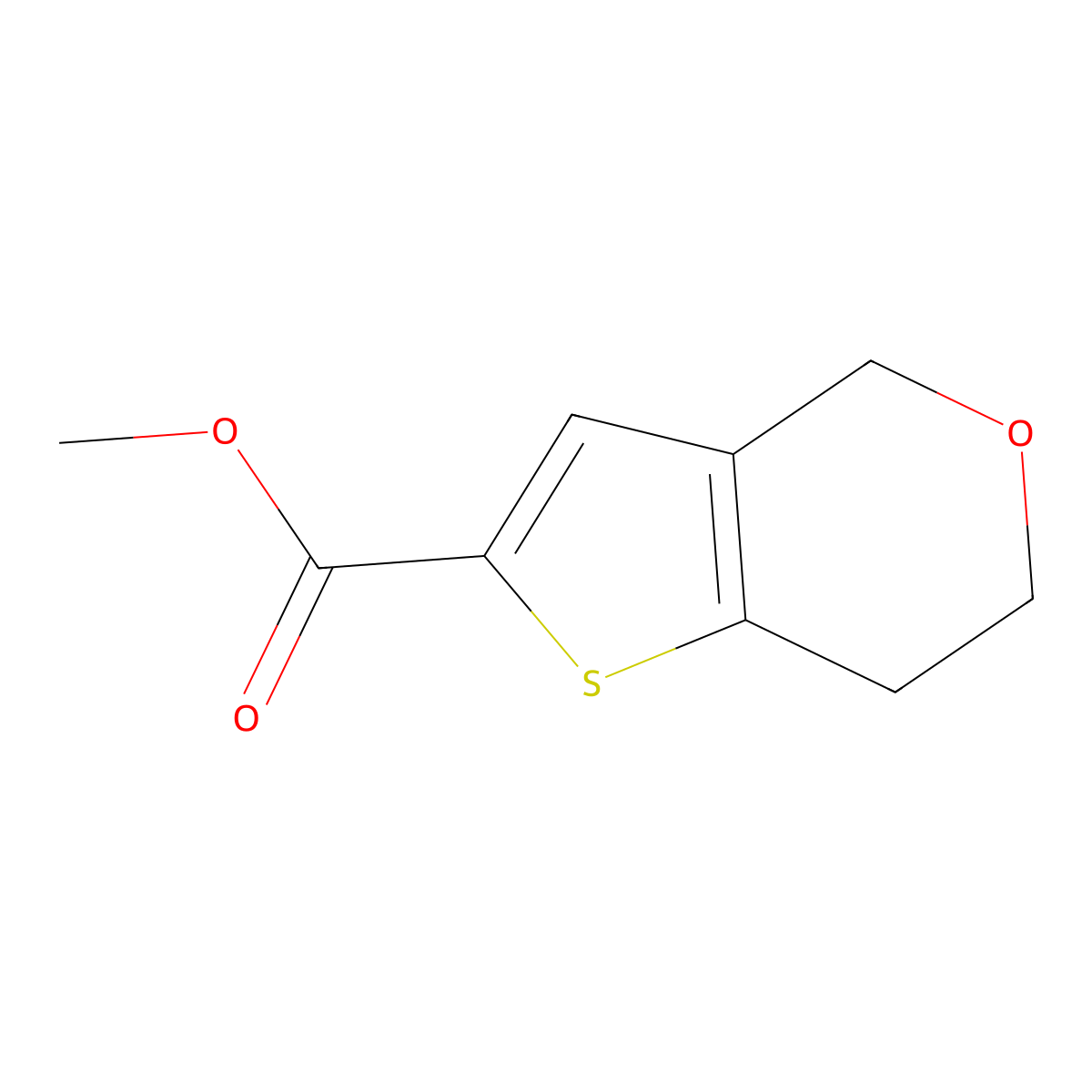 Methyl 6,7-dihydro-4H-thieno[3,2-c]pyran-2-carboxylate molecular structure, CAS 1823277-91-3