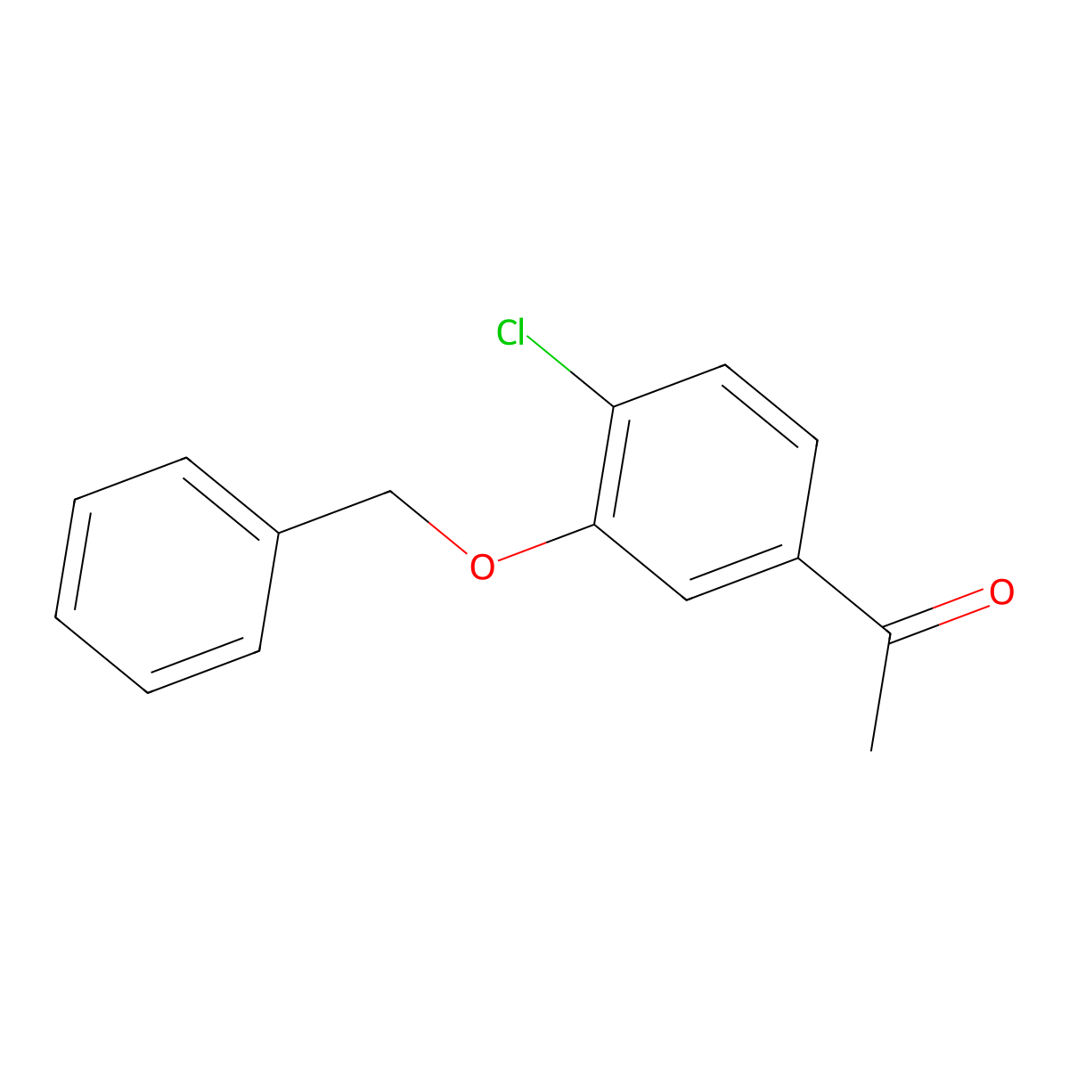 1-(3-(Benzyloxy)-4-chlorophenyl)ethanone molecular structure, CAS 1823286-63-0