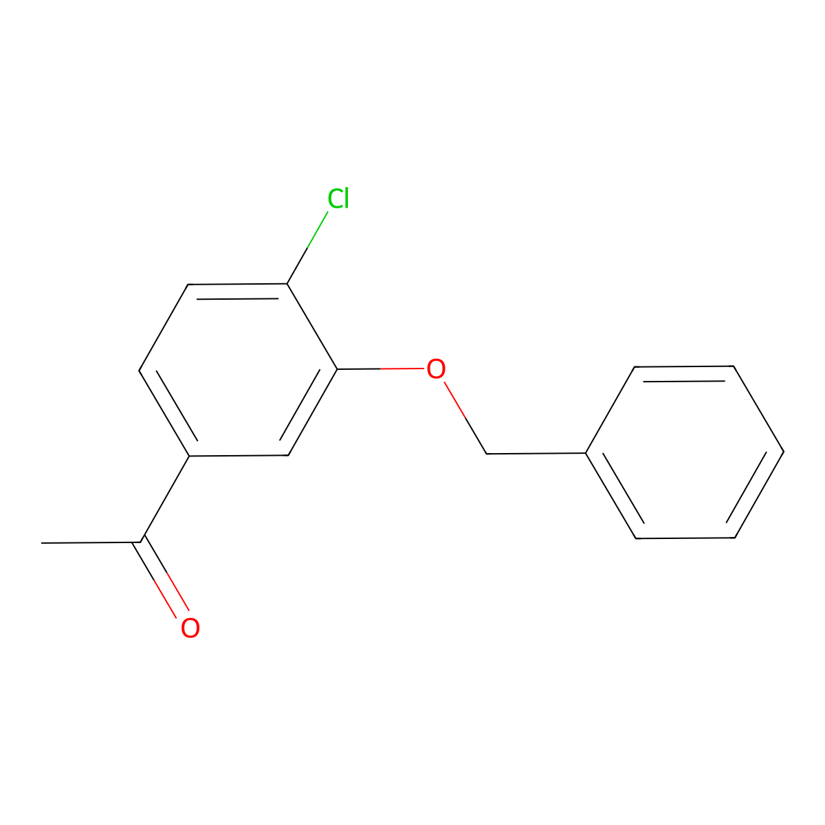 1-(3-(Benzyloxy)-4-chlorophenyl)ethanone molecular structure, CAS 1823286-63-0