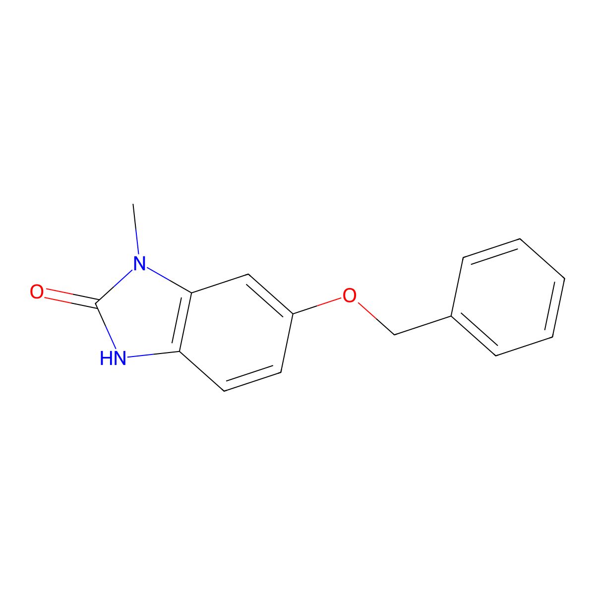 6-(Benzyloxy)-1-methyl-1H-benzo[d]imidazol-2(3H)-one molecular structure, CAS 1823287-45-1
