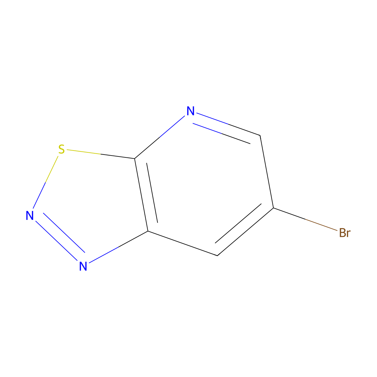 6-Bromo-[1,2,3]thiadiazolo[5,4-b]pyridine molecular structure, CAS 1823290-67-0