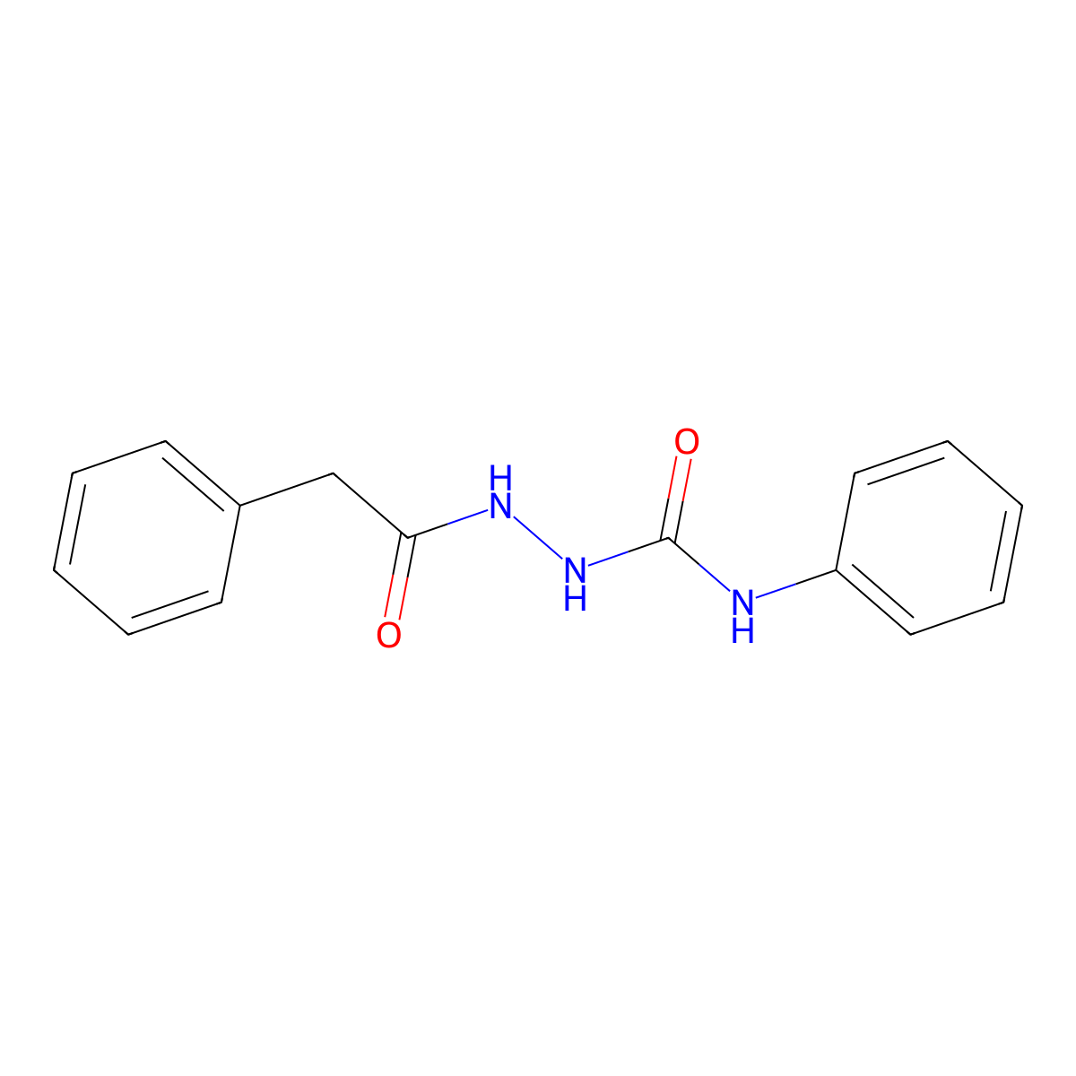 n-Phenyl-2-(phenylacetyl)hydrazinecarboxamide molecular structure, CAS 18233-65-3