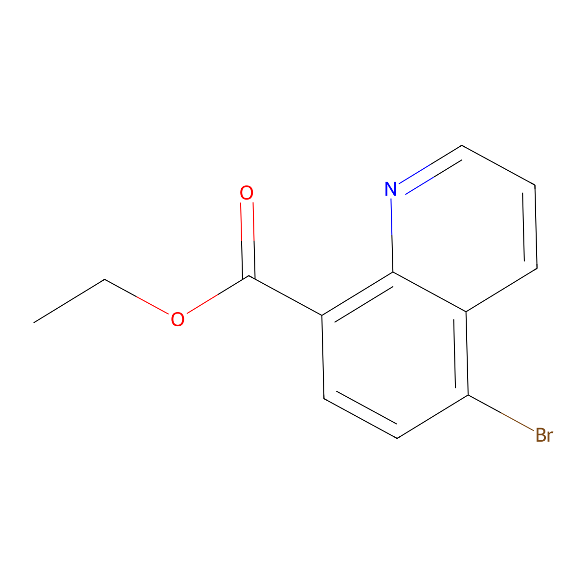 Ethyl 5-bromoquinoline-8-carboxylate molecular structure, CAS 1823300-65-7