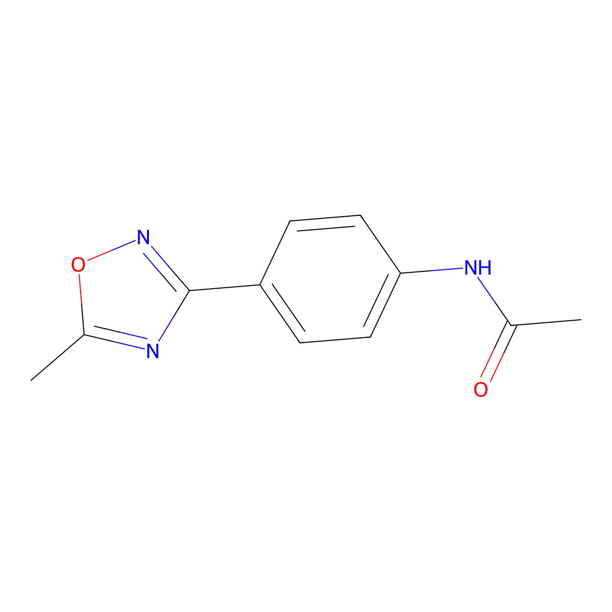 3-(4-Acetamidophenyl)-5-methyl-1,2,4-oxadiazole molecular structure, CAS 1823308-08-2