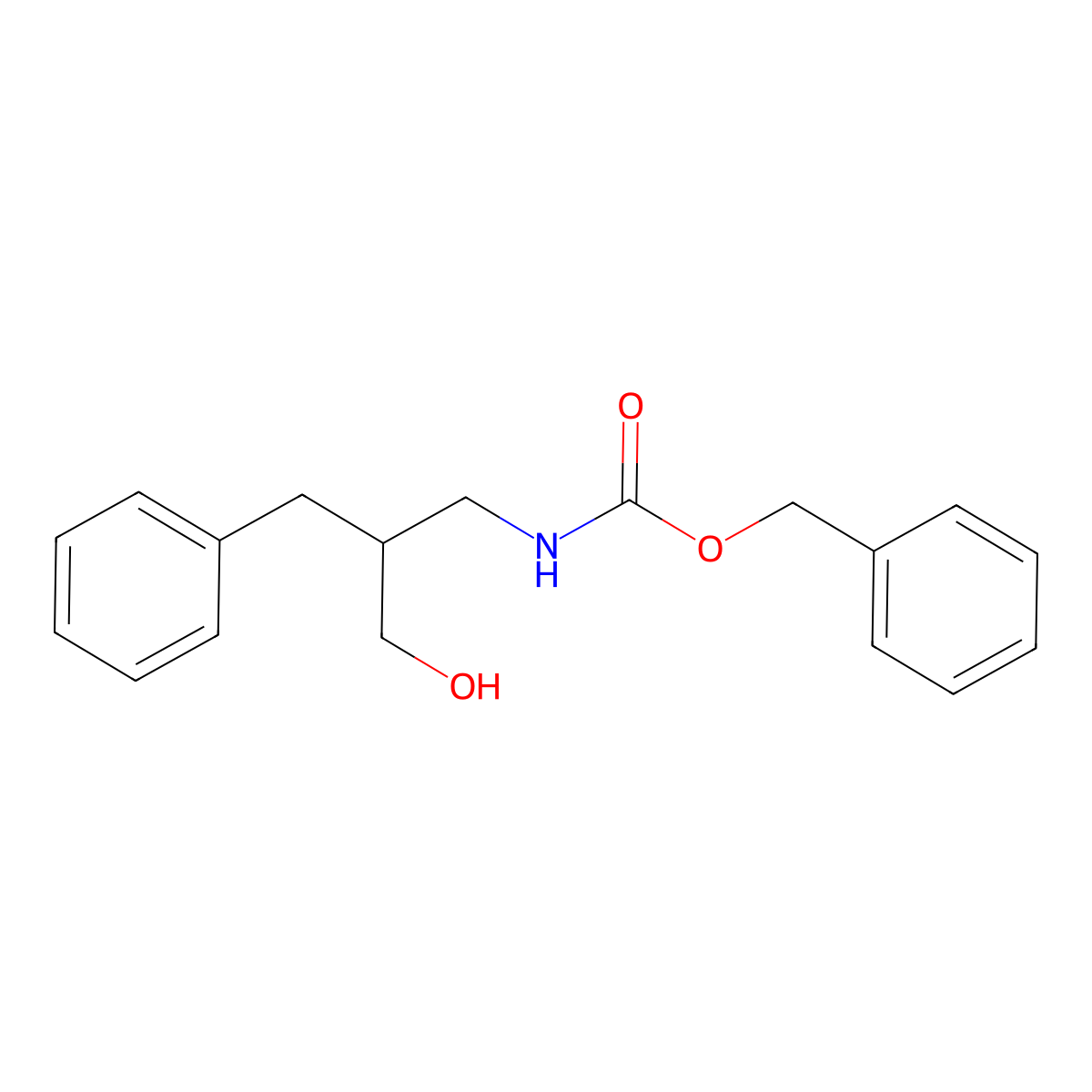 benzyl N-(2-benzyl-3-hydroxypropyl)carbamate molecular structure, CAS 1823310-87-7