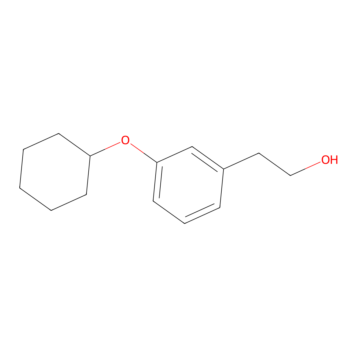 2-(3-(Cyclohexyloxy)phenyl)ethanol molecular structure, CAS 1823311-43-8