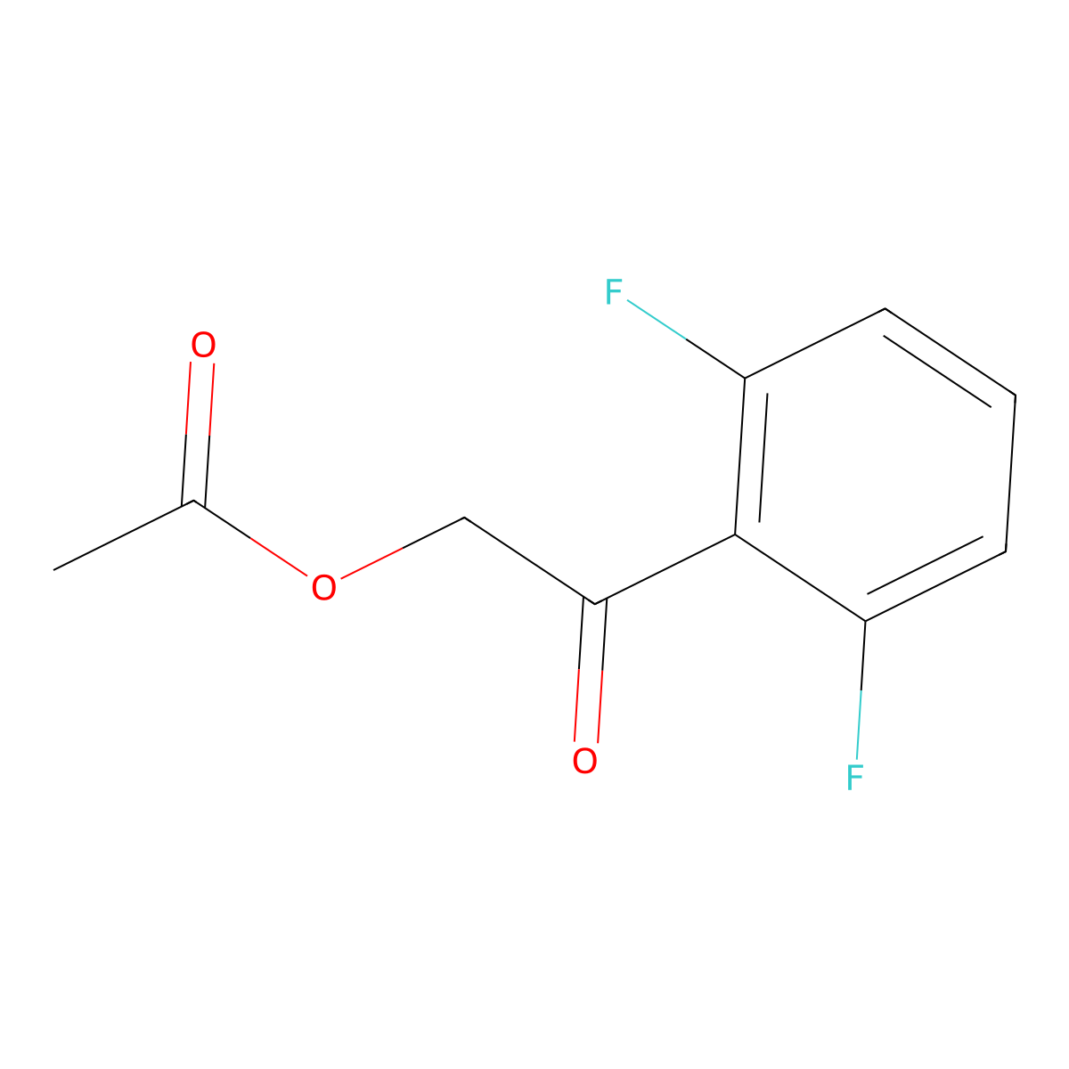 2-(2,6-Difluorophenyl)-2-oxoethyl acetate molecular structure, CAS 1823315-30-5